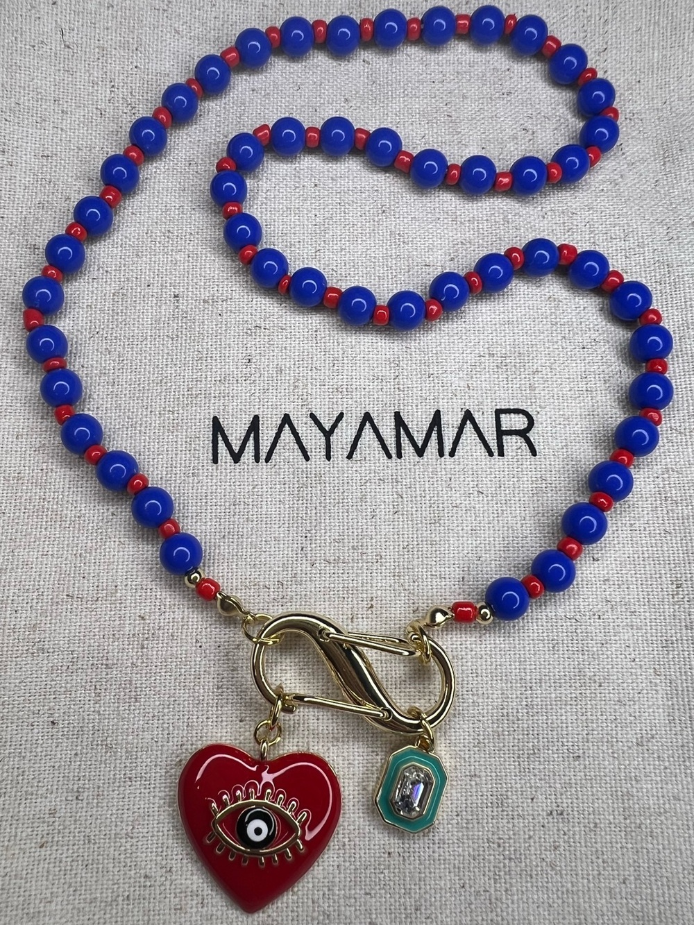 Heart Evil Eye Necklace NWOT